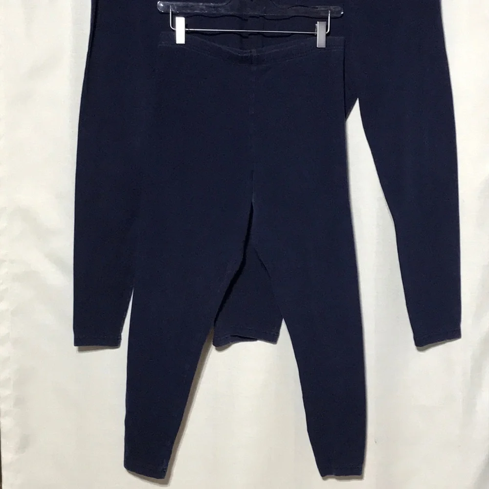 Lands End Leggings, bundle of (3), Navy - Picture 1 of 4